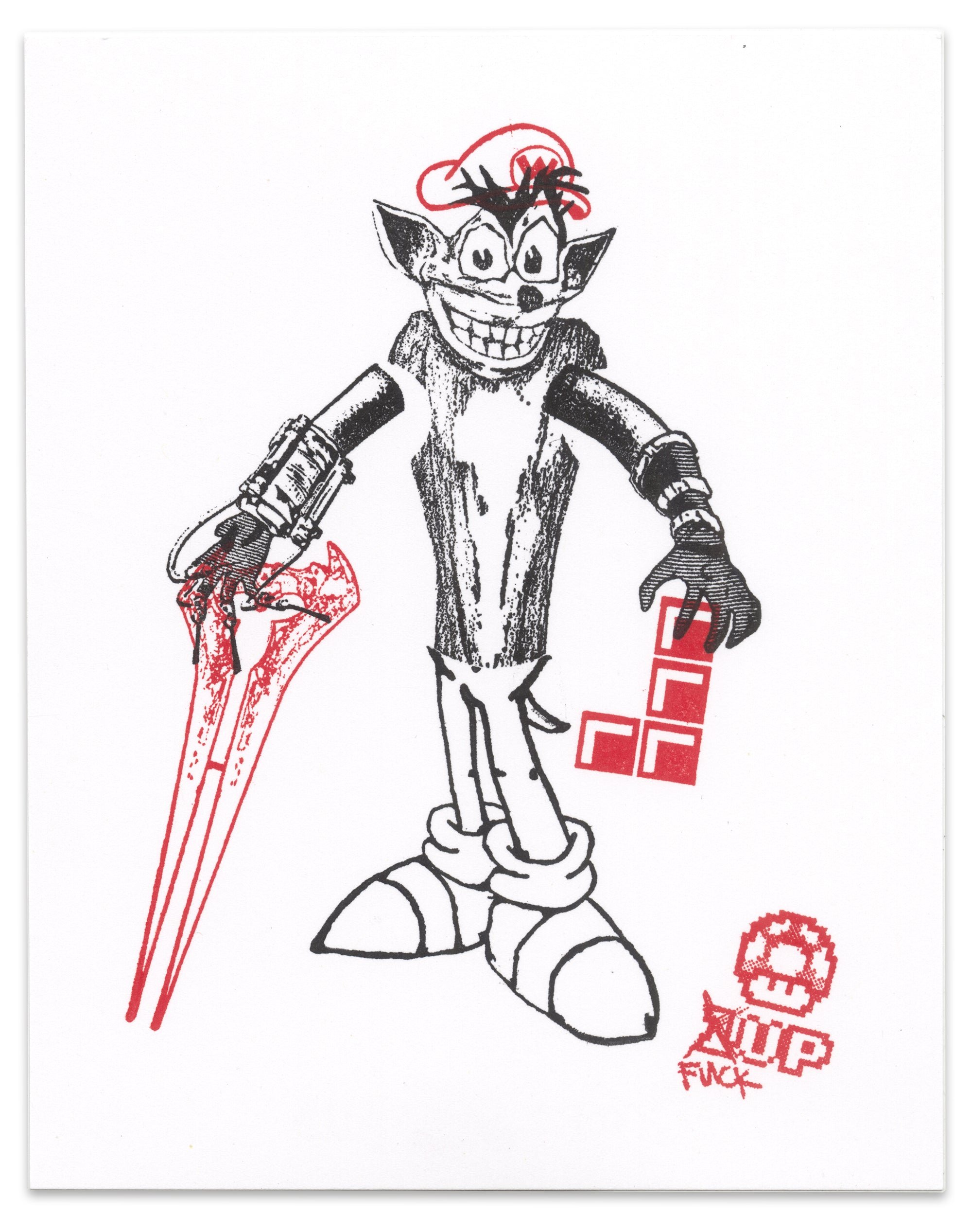 "Sonic Bandicoot" CE Mini Print