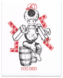 "Tetris Toad" CE Mini Print