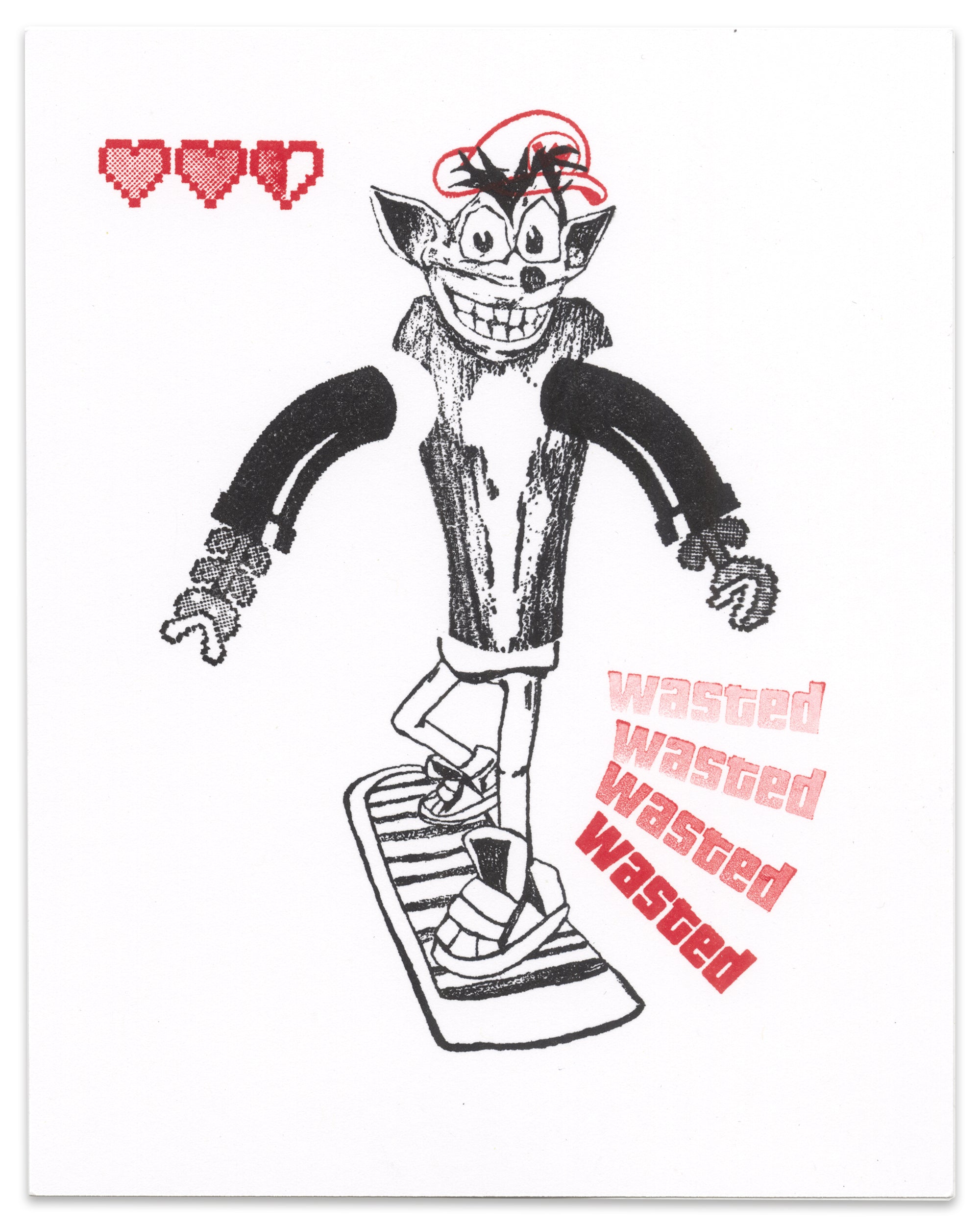 "Surfer Bandicoot" CE Mini Print