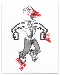 "Earthworm Skater" CE Mini Print