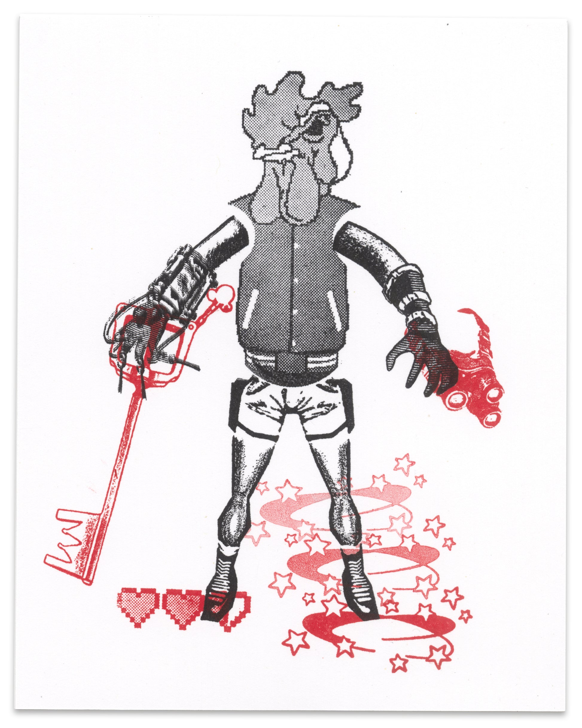 "Dizzy Bird" CE Mini Print