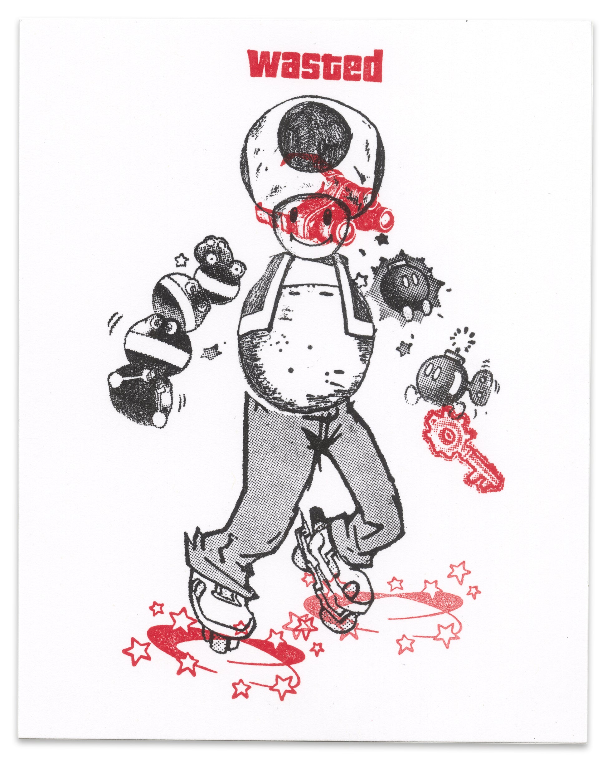 "Skater Toad" CE Mini Print
