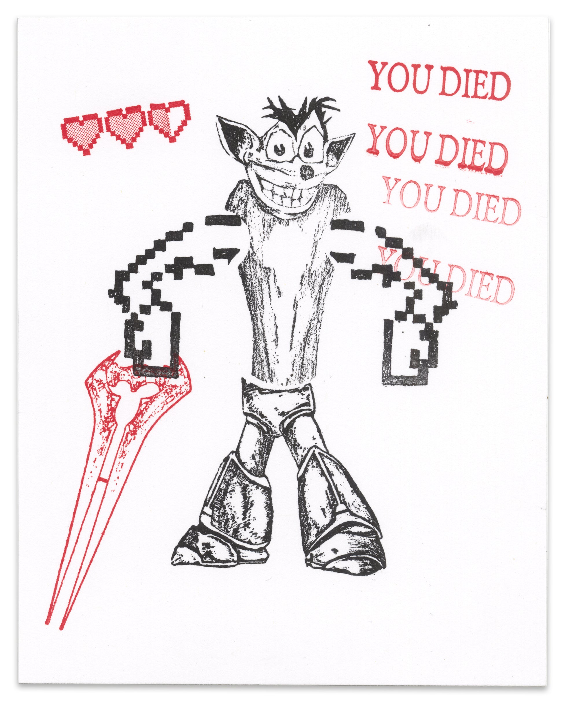 "Dead Bandicoot" CE Mini Print