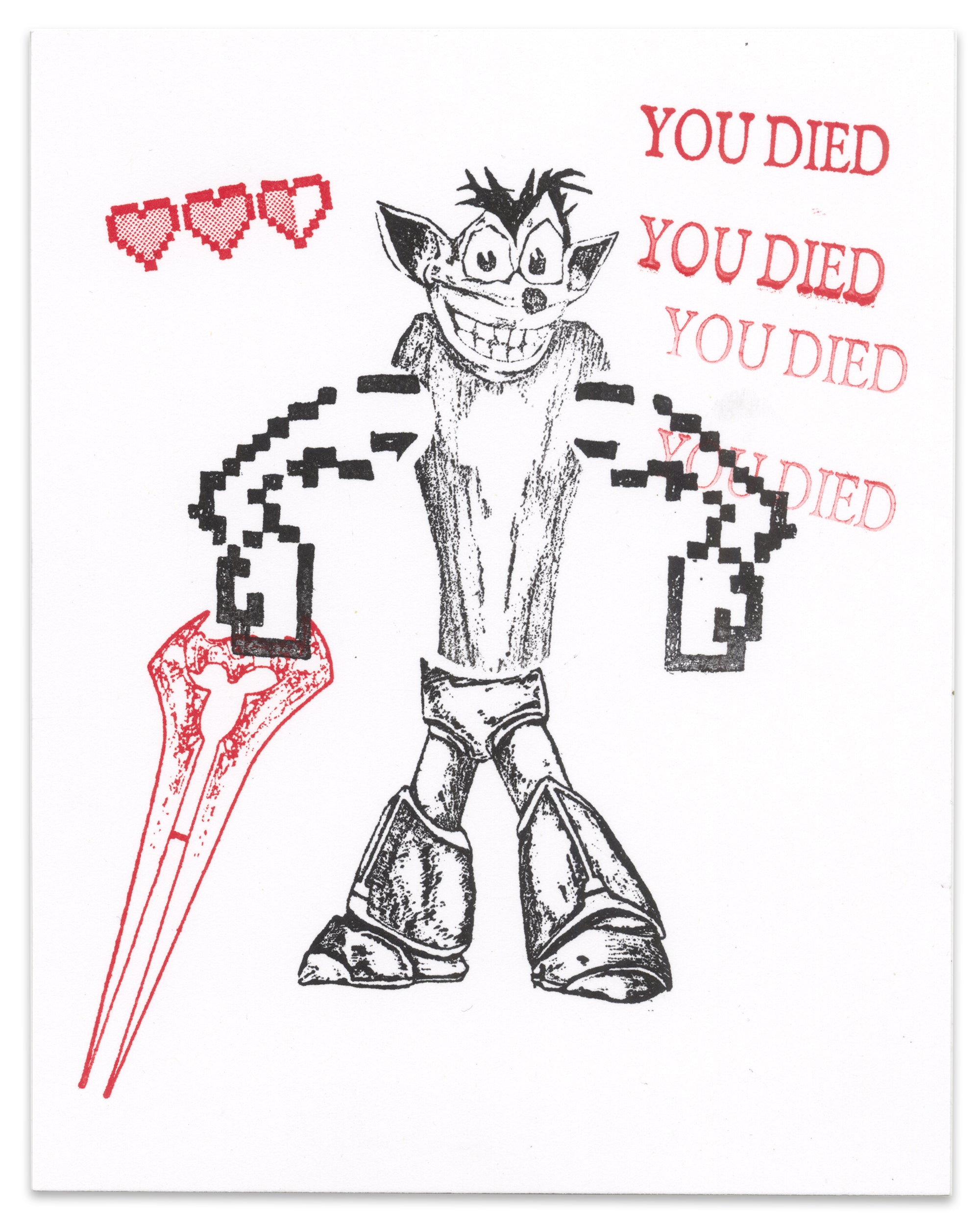 "Dead Bandicoot" CE Mini Print