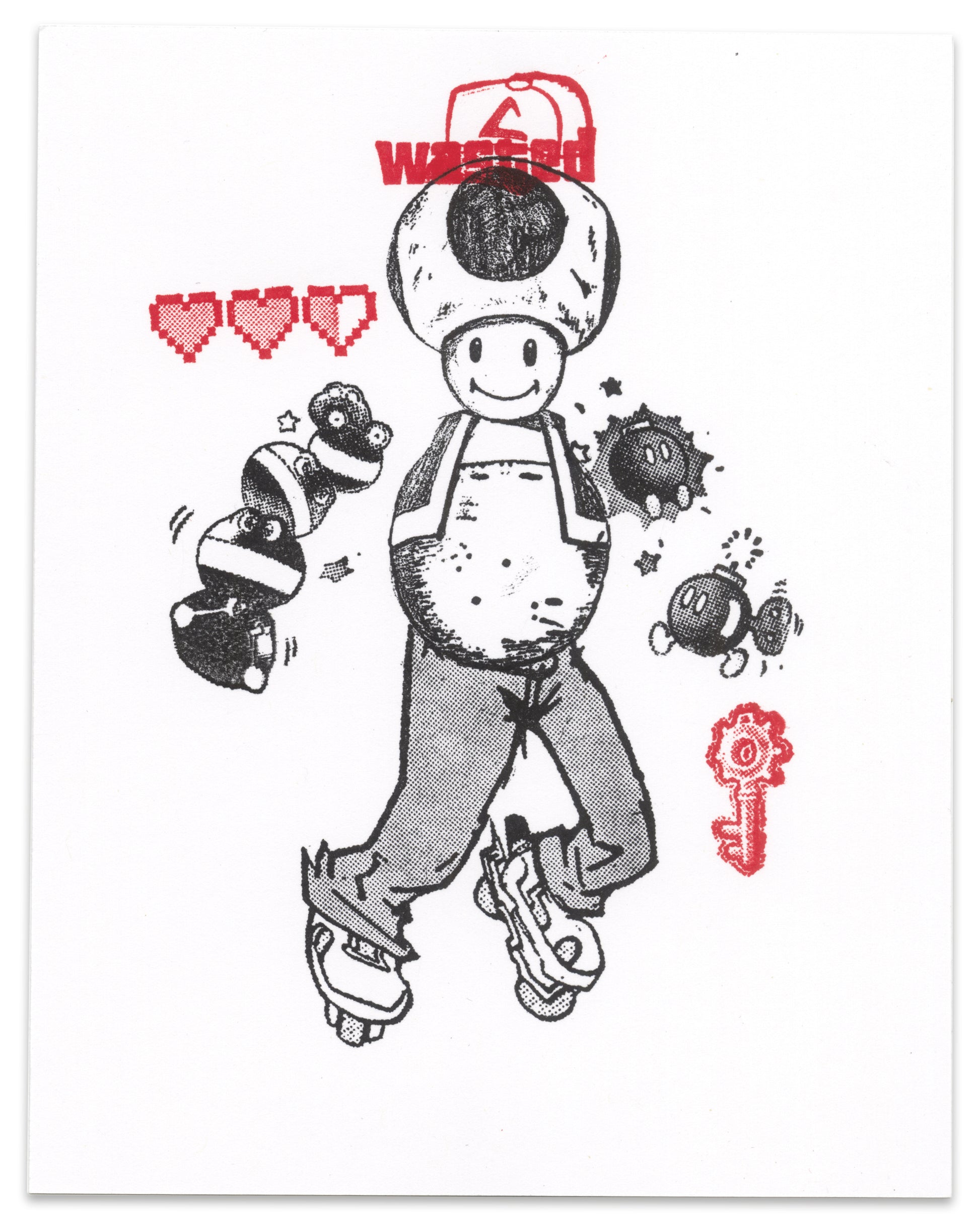 "Toad Bomb" CE Mini Print