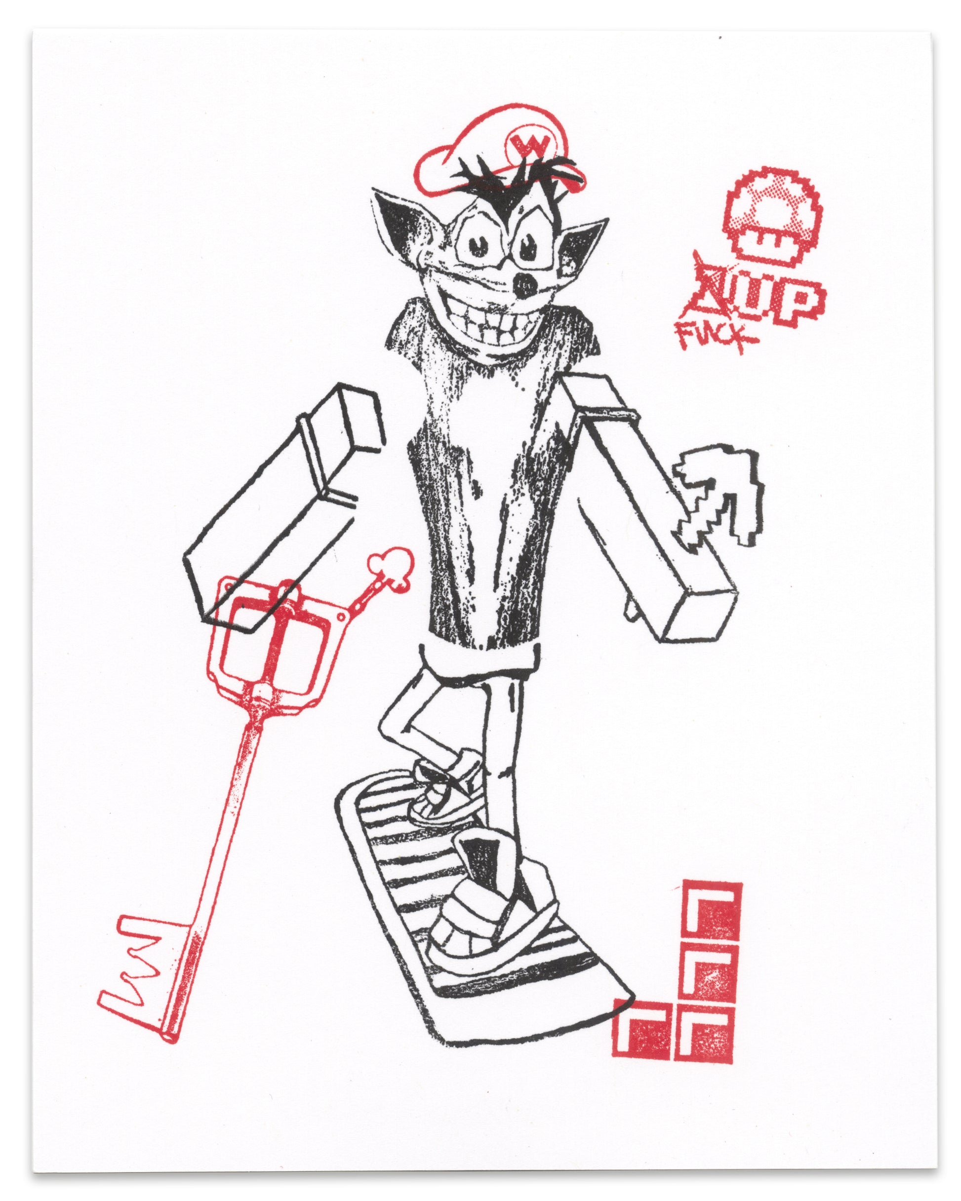 "Surfer Bandicoot" CE Mini Print