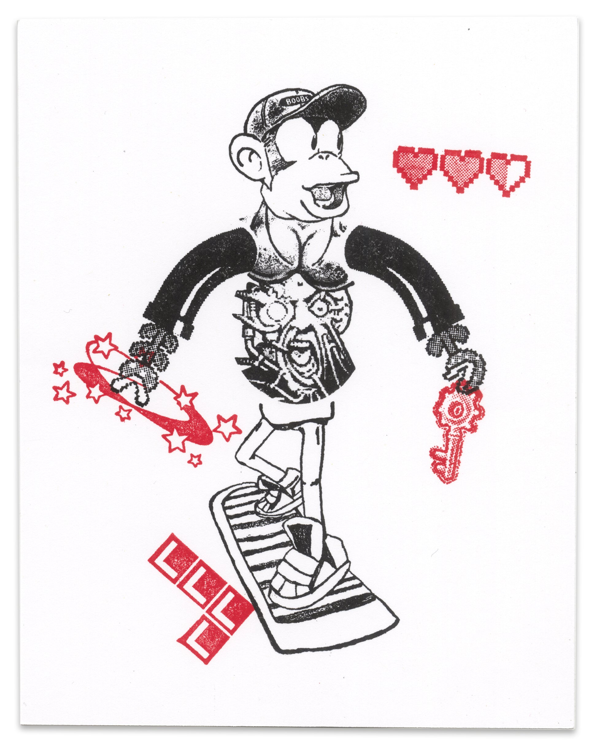 "Diddy Surfer" CE Mini Print