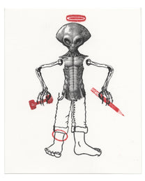"Alien Skele 2" CE Mini Print