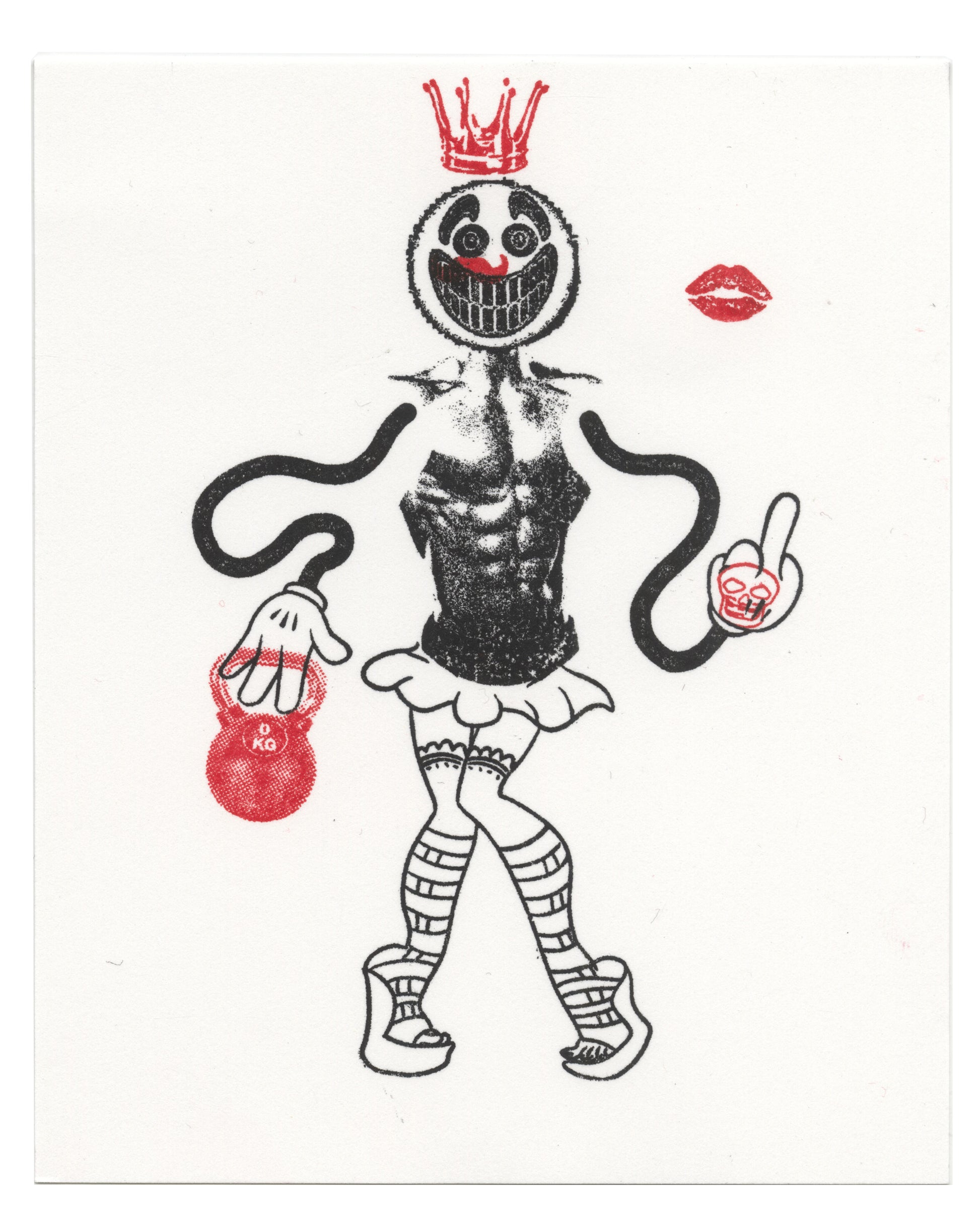 "Buff Babe 1" CE Mini Print