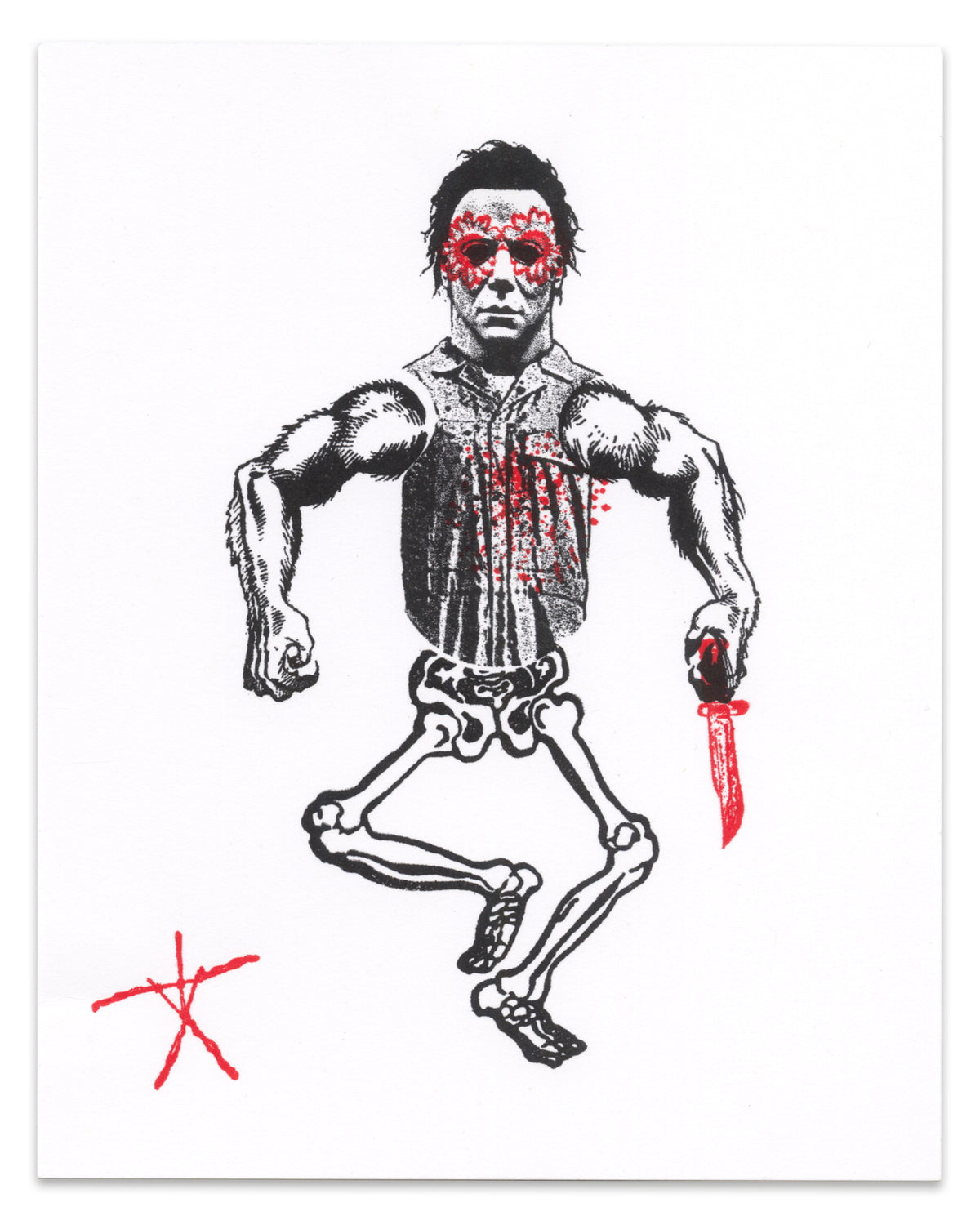 "Michael Wolfman Myers" CE Mini Print