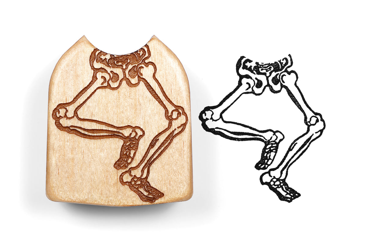 “Dancing Skeleton” Legs Stamp