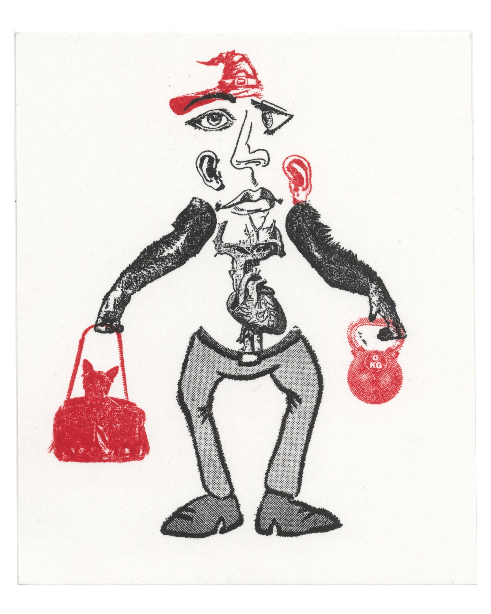 "Organ Monkey 1" CE Mini Print