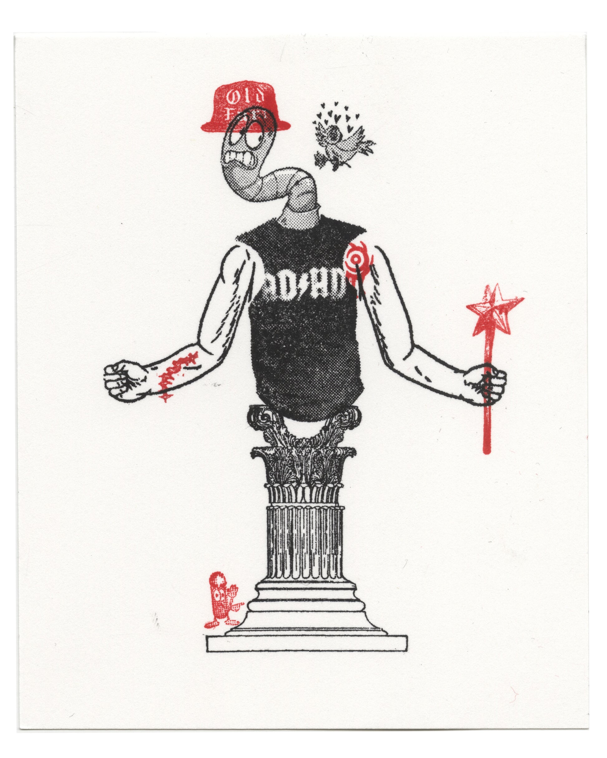 "Worm Column 1" CE Mini Print