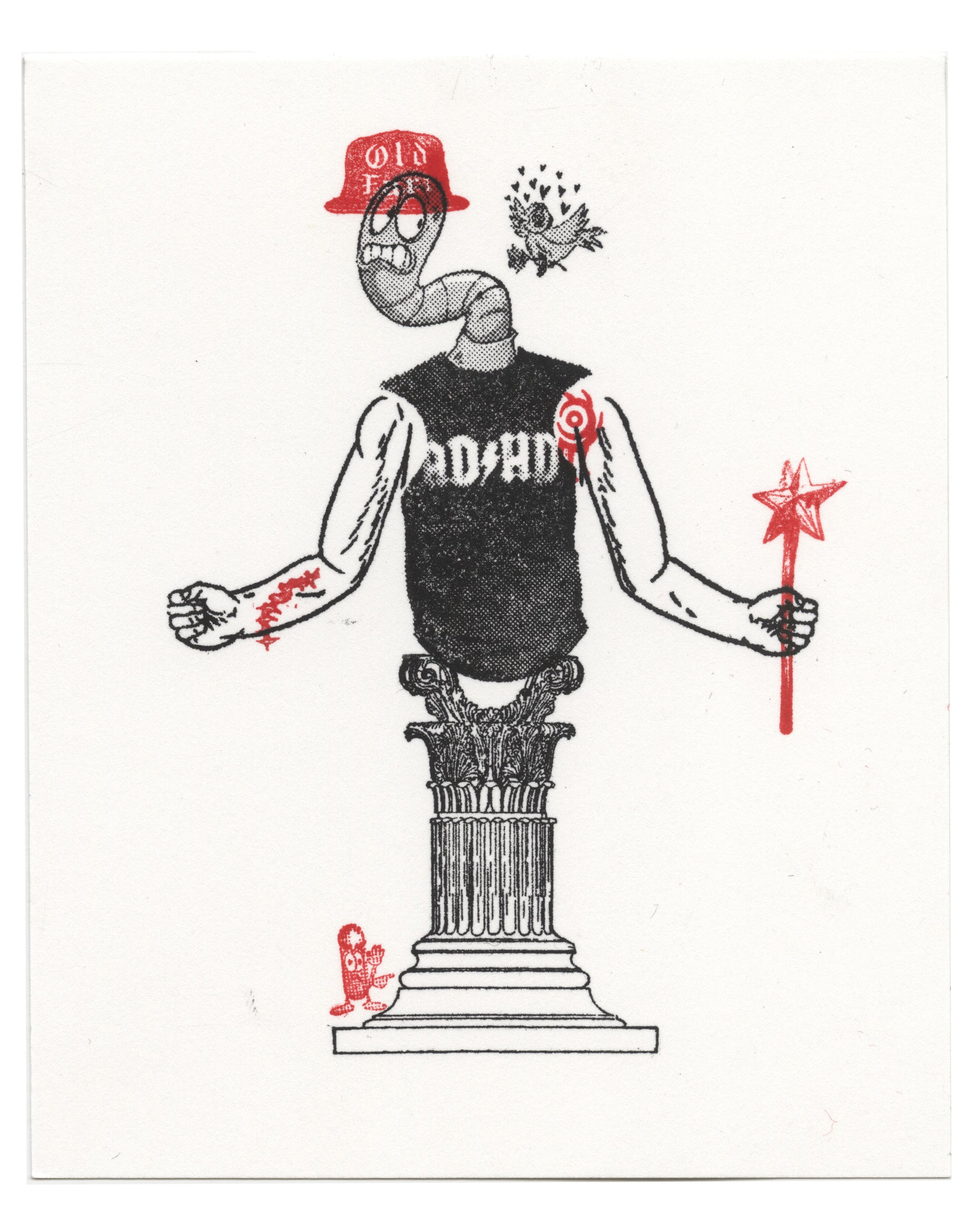 "Worm Column 1" CE Mini Print